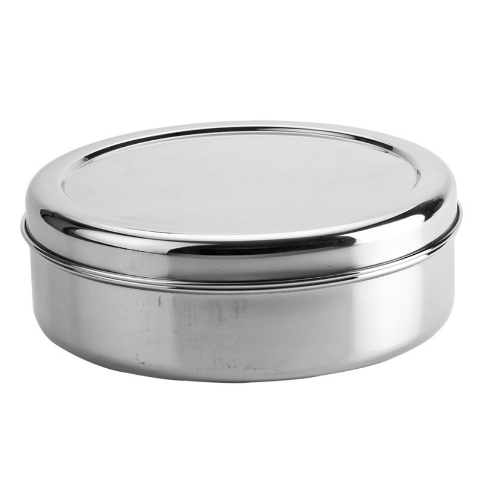 Bengani Stainless Steel 22 Gauge Papad Dabba - 5