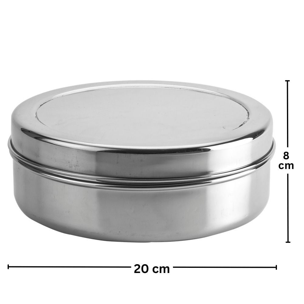 Bengani Stainless Steel 26 Gauge Puri Dabba - 6