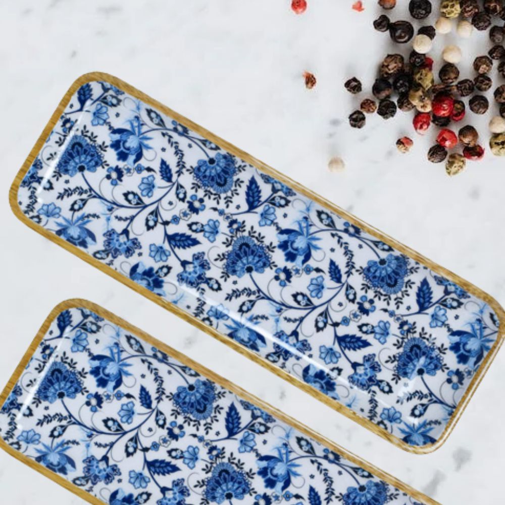 Softel Wooden Rectangular Serving Platter| Platter for Serving Snacks ...