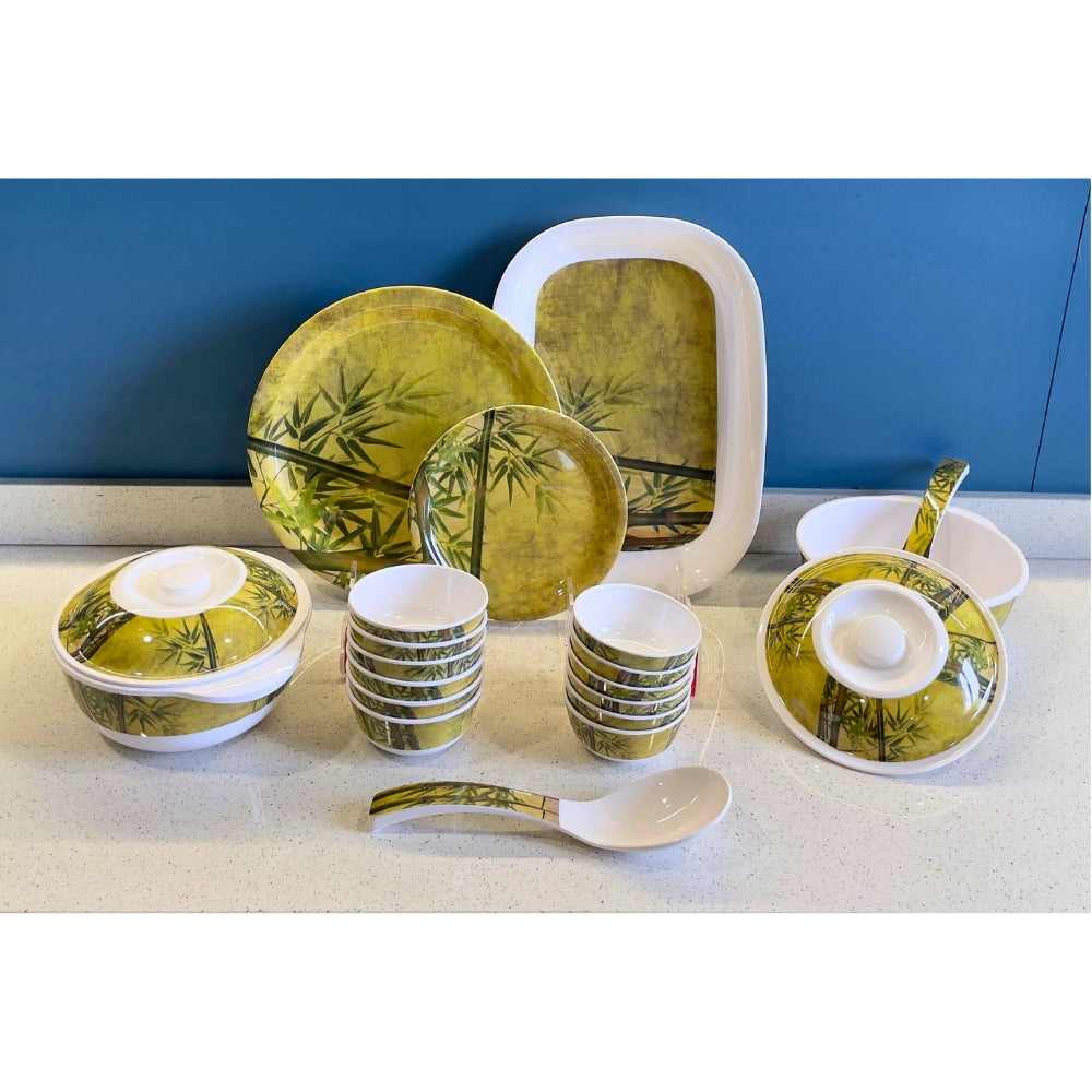 Bamboo Plates Best Brand For Melamine Dinner Set Terraware Melamine Bamboo Bliss Round Dinner Set Set Of 31 Pcs