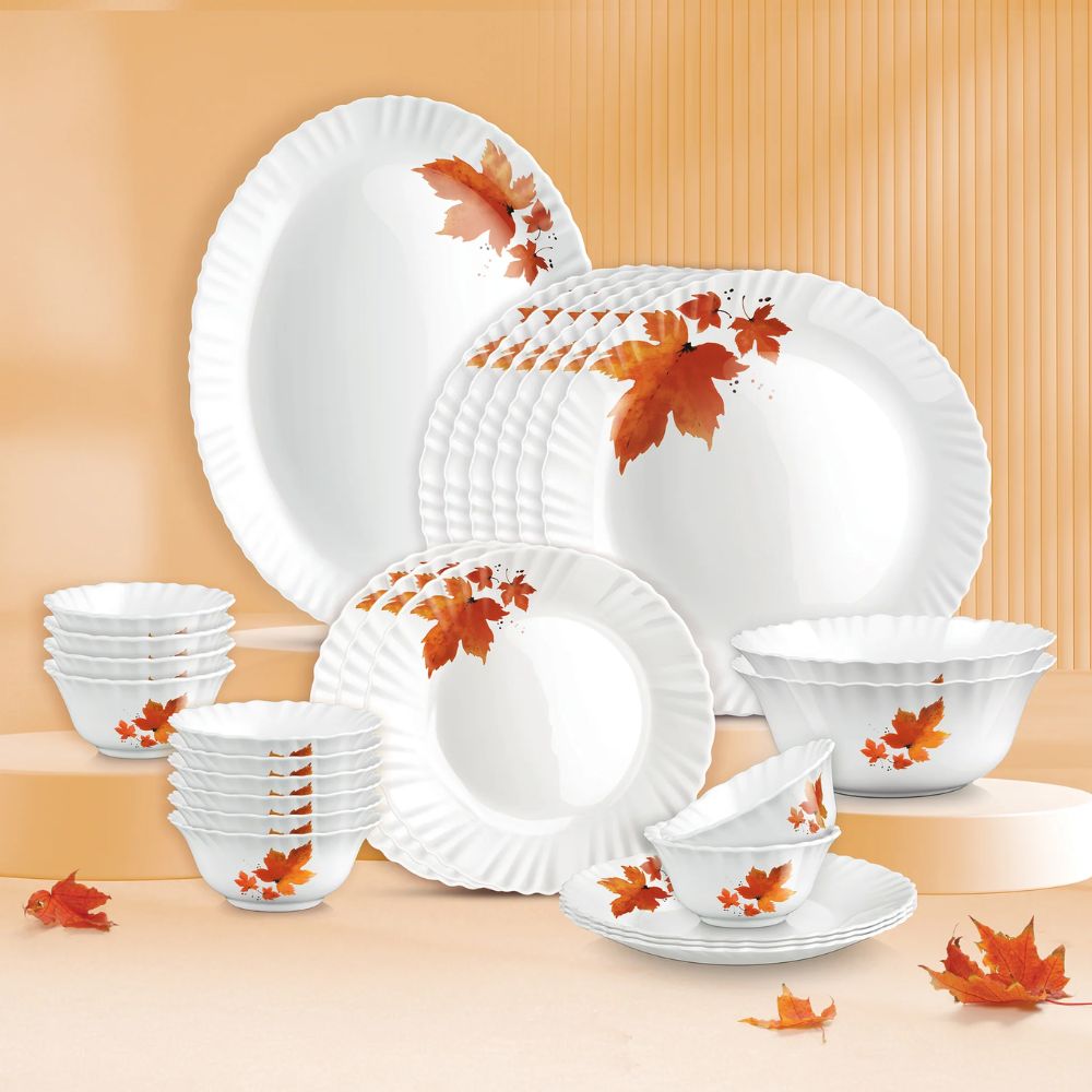Treo Aurelia Collection Opalware Dinner Set with Soup Bowl | Set