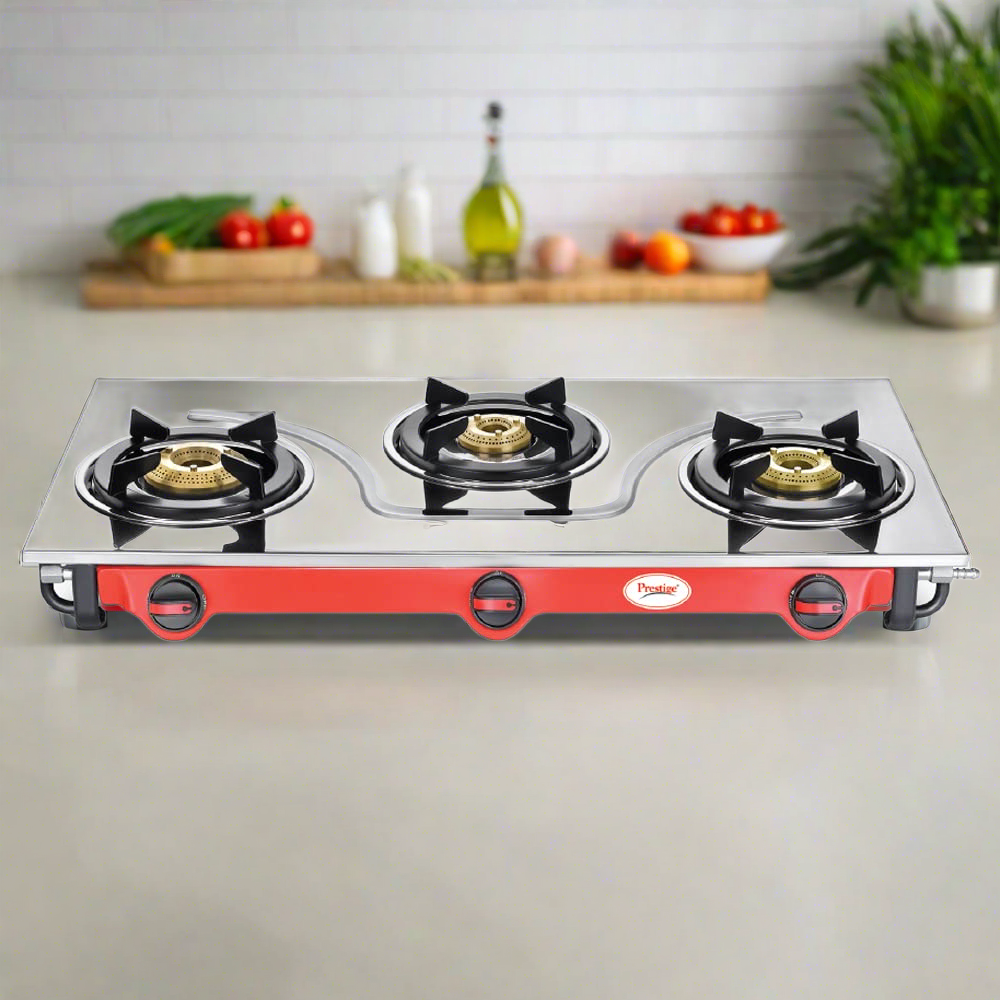 3 burner gas stove clearance