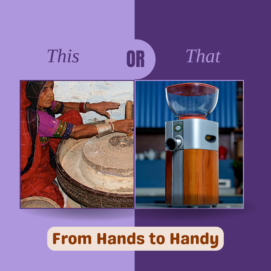 Softel Multi Grain Millet Mill | Atta Chakki | Stone Based Flour Mill & Masala Grinder for Home | Auto Clean | 7.5–10 Kgs/Hour | Energy Efficient