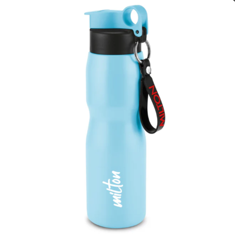 Milton Grit Unisteel Water Bottle | 750 ml | Black | Purple | Light Blue