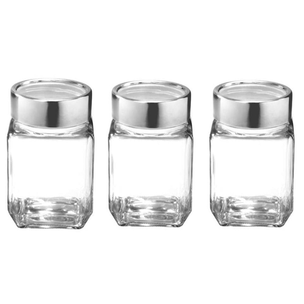 Yera X-Series KPM 310 ML Glass Storage Jar with Steel Lid