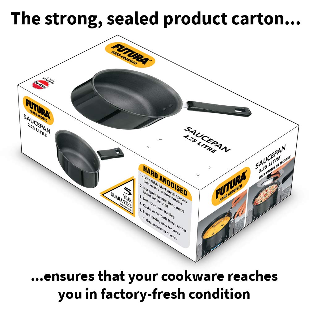 Hawkins Futura Hard Anodised Saucepan - 12