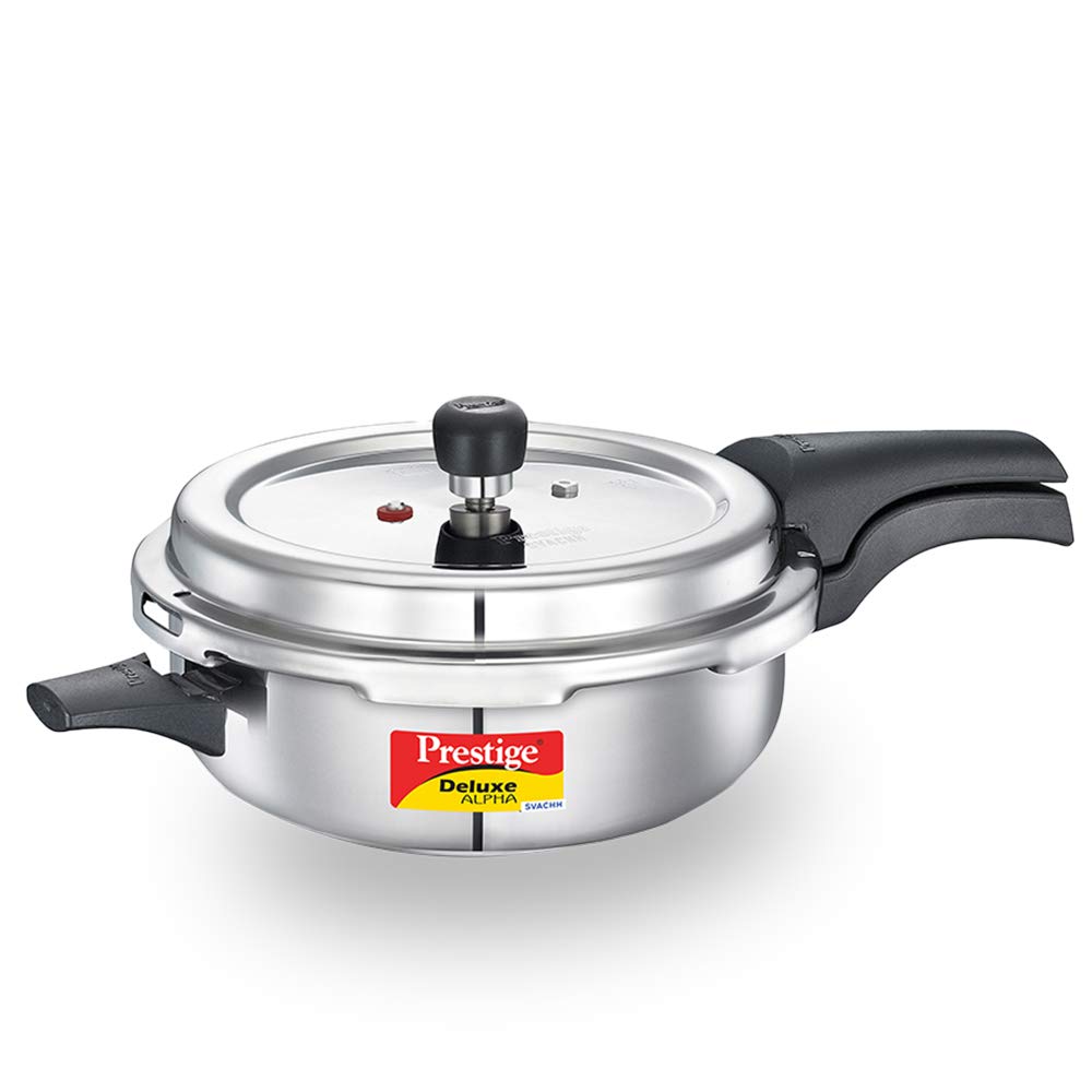 Prestige Deluxe Alpha Svachh Stainless Steel Pan Pressure Cooker
