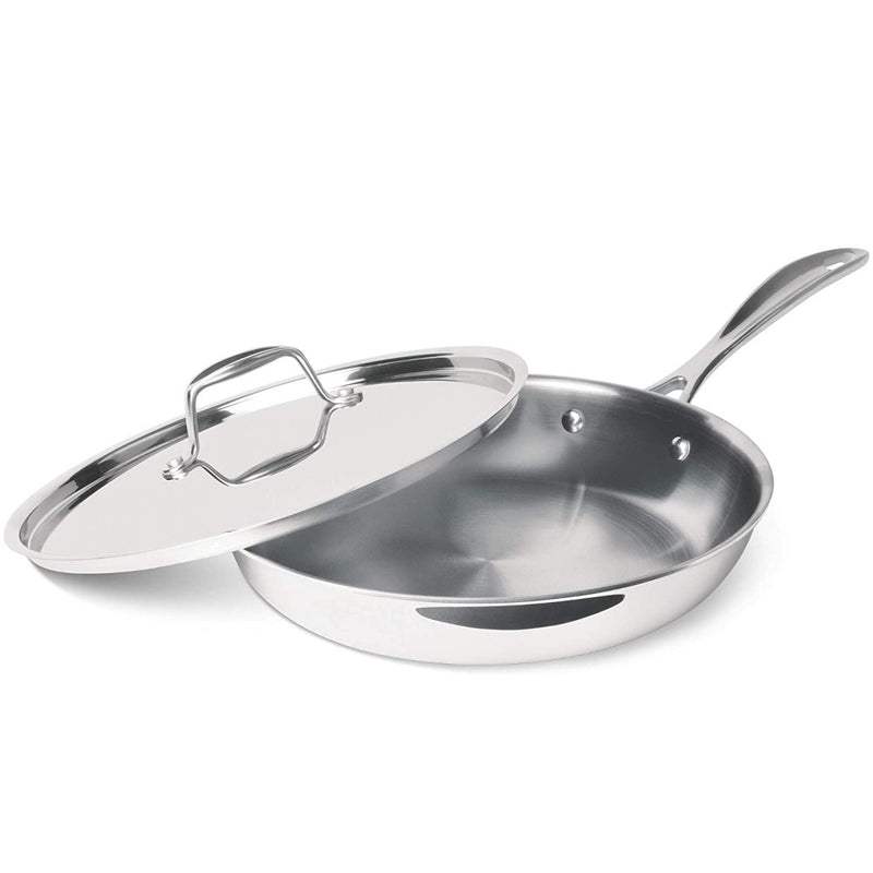 Treo Triply Stainless Steel Fry Pan with Lid - 26 cm - 14