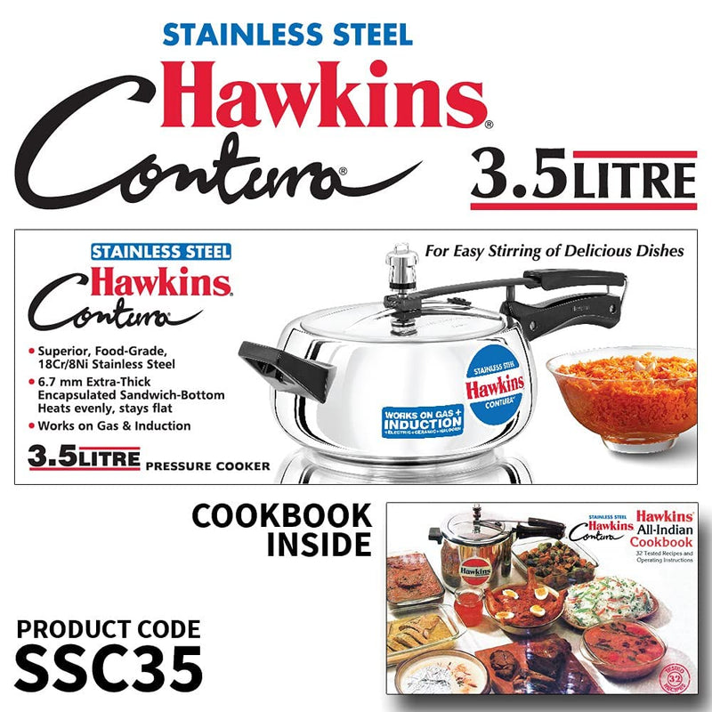 Hawkins Contura Stainless Steel Pressure Cooker  - 13