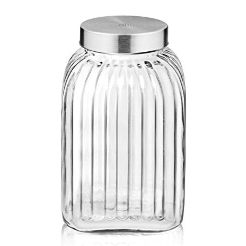 Treo Bruno Glass Storage Jar with Metallic Lid - 6