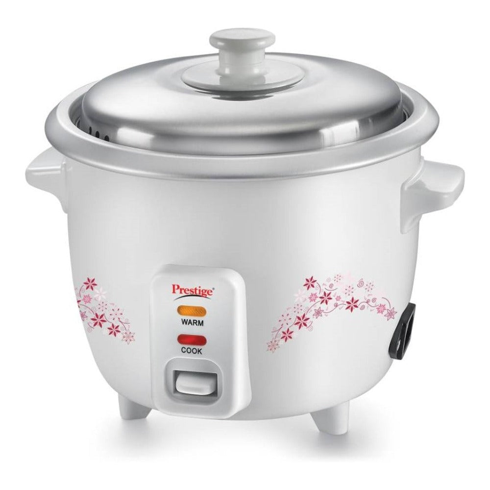 Prestige Delight PRWO Litre Electric Rice Cooker with Steaming Feature 500 Watts White