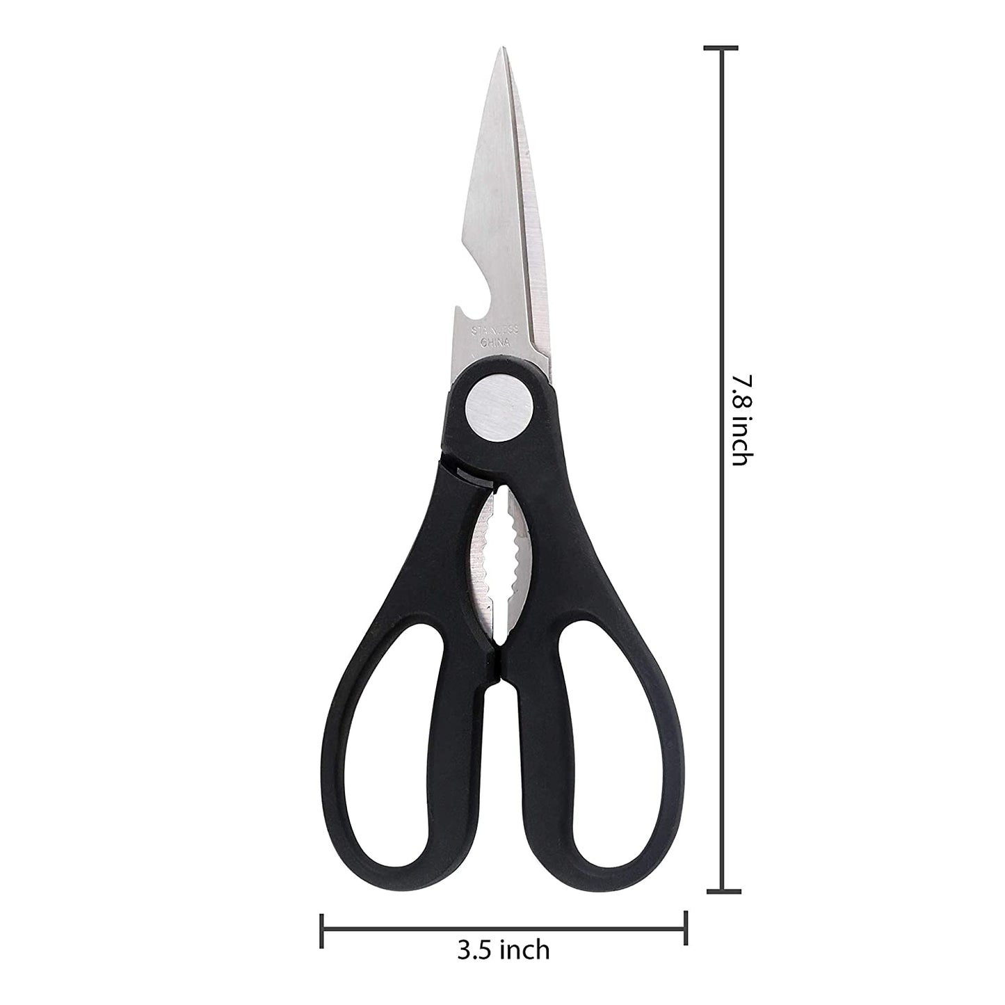 Classy Touch Kitchen Scissors - 3 in 1 Purpose