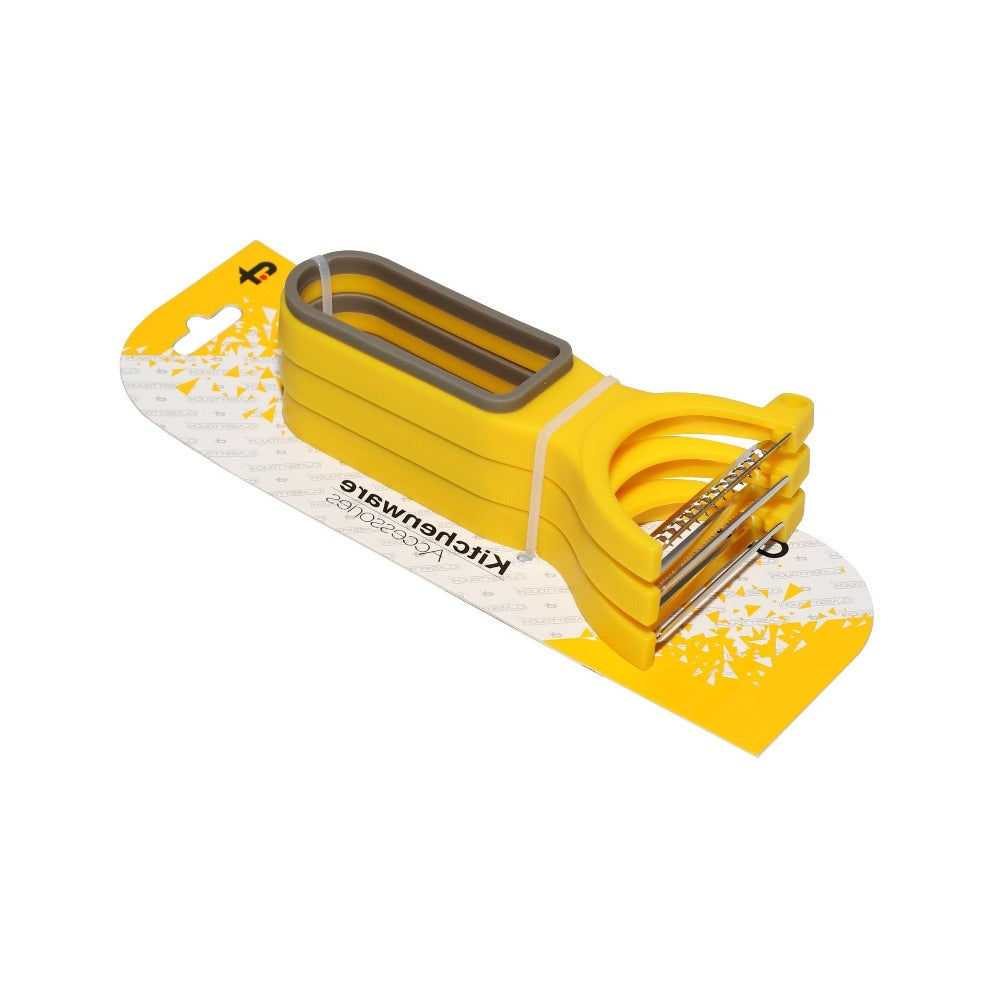 Classy Touch Stainless Steel Sharp Blade with Non-Slip Handle Peeler - CT440 - 2