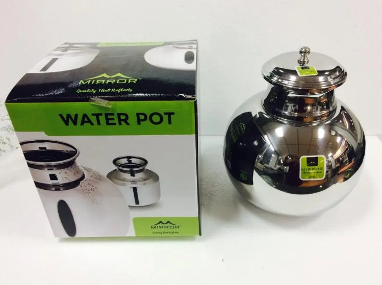 Mirror Water Pot Deluxe with Cover Small 5 L SS - MIR0051