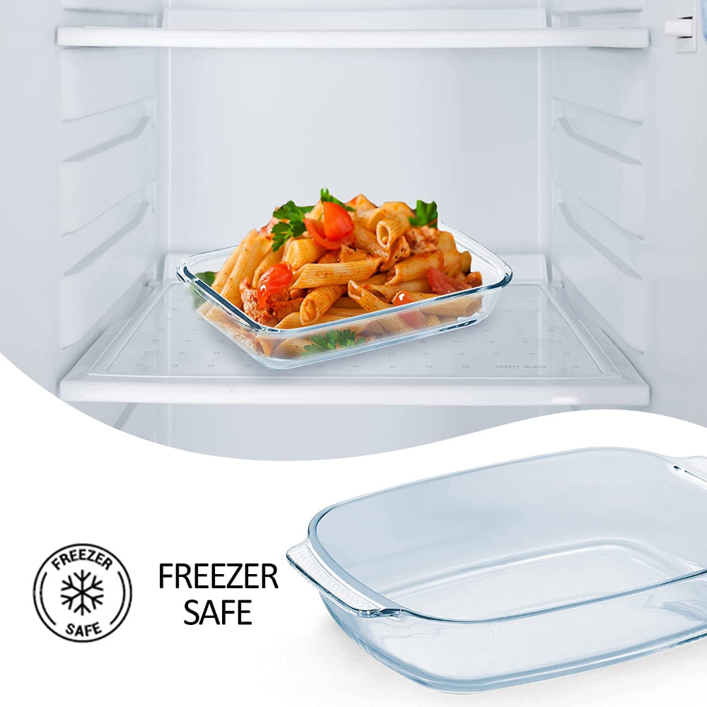 Treo Ovensafe Deep Rectangular Roaster Borosilicate Glass Dish - 7