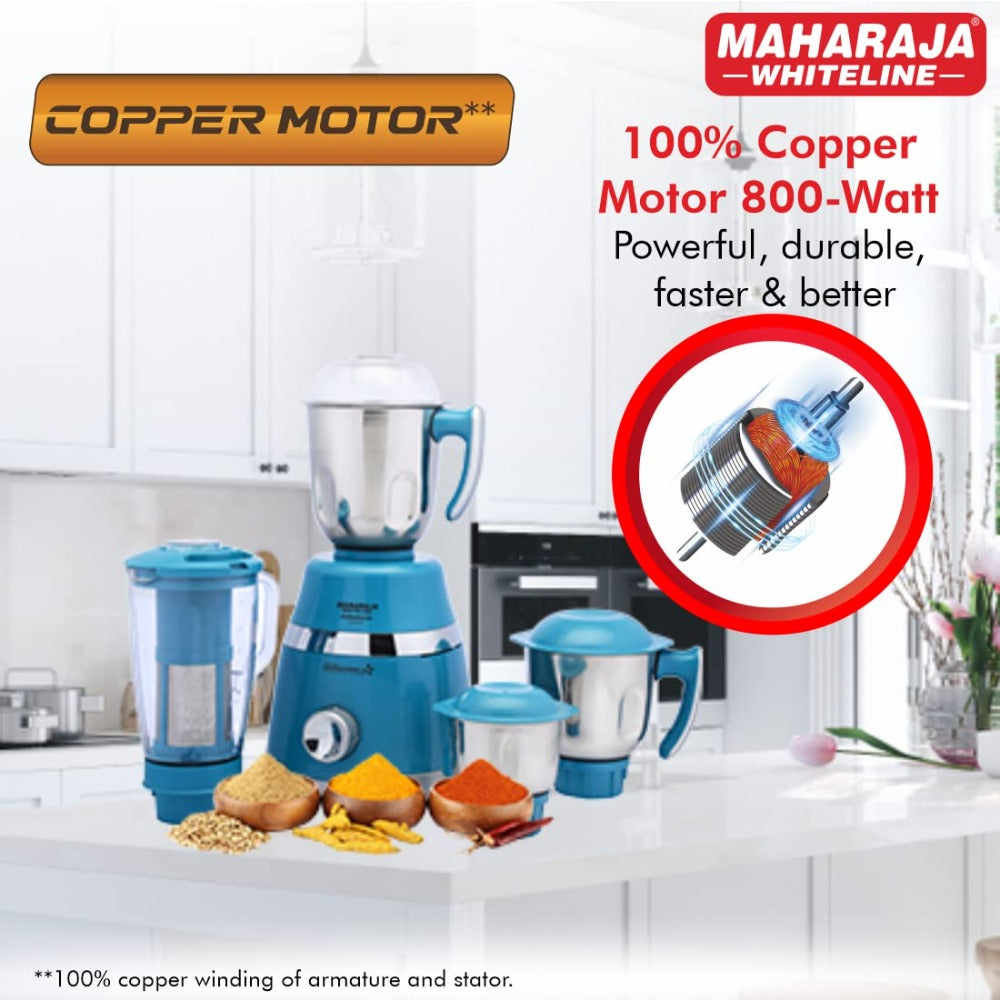 Maharaja Whiteline Duramaxx 800 Watt Mixer Grinder with 4 Jars - MX-243 - 8