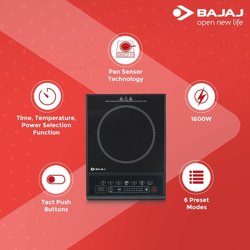 Bajaj Majesty ICX Neo 1600 Watt Induction Cooktop - 6