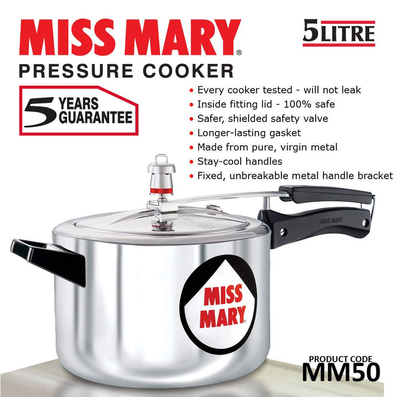 Hawkins Miss Mary Aluminum Pressure Cookers 5 L - 18