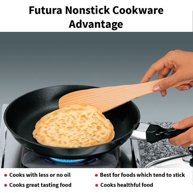 Hawkins Futura Non-Stick Frying Pan with Glass Lid 22 cm - 5