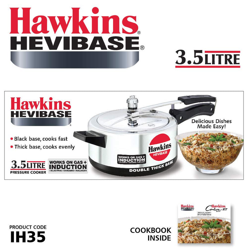 Hawkins Hevibase Aluminium 3.5 Litres Pressure Cookers - 9