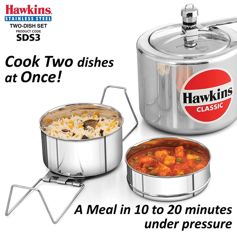 Hawkins Stainless Steel Two-Dish Set - 2