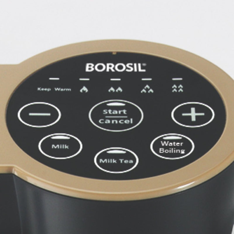 Borosil 1000-Watt Digi Chai Maker (Black)
