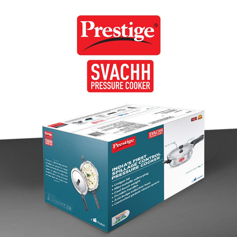 Prestige Svachh Aluminium Deep Pressure Pan - 10773 - 10