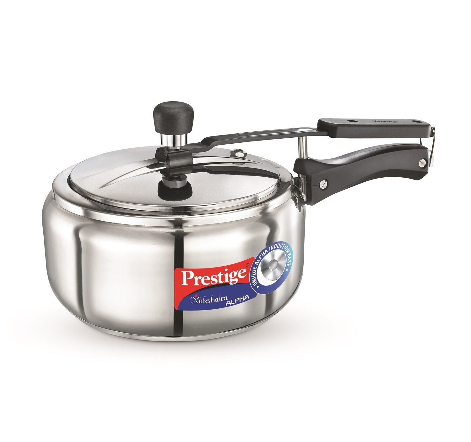Prestige Nakshatra Alpha Stainless Steel Inner Lid Pressure Cooker Silver