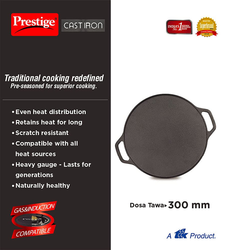 Prestige Cast Iron 30 cm Dosa Tawa - 30557 - 3