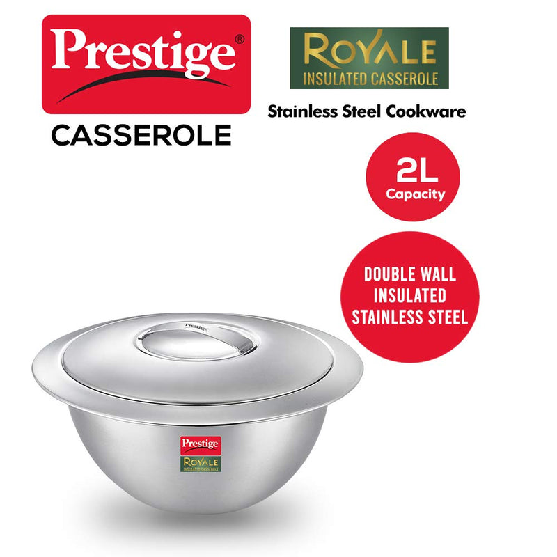 Prestige Royale Stainless Steel Insulated Casserole - 36188 - 8