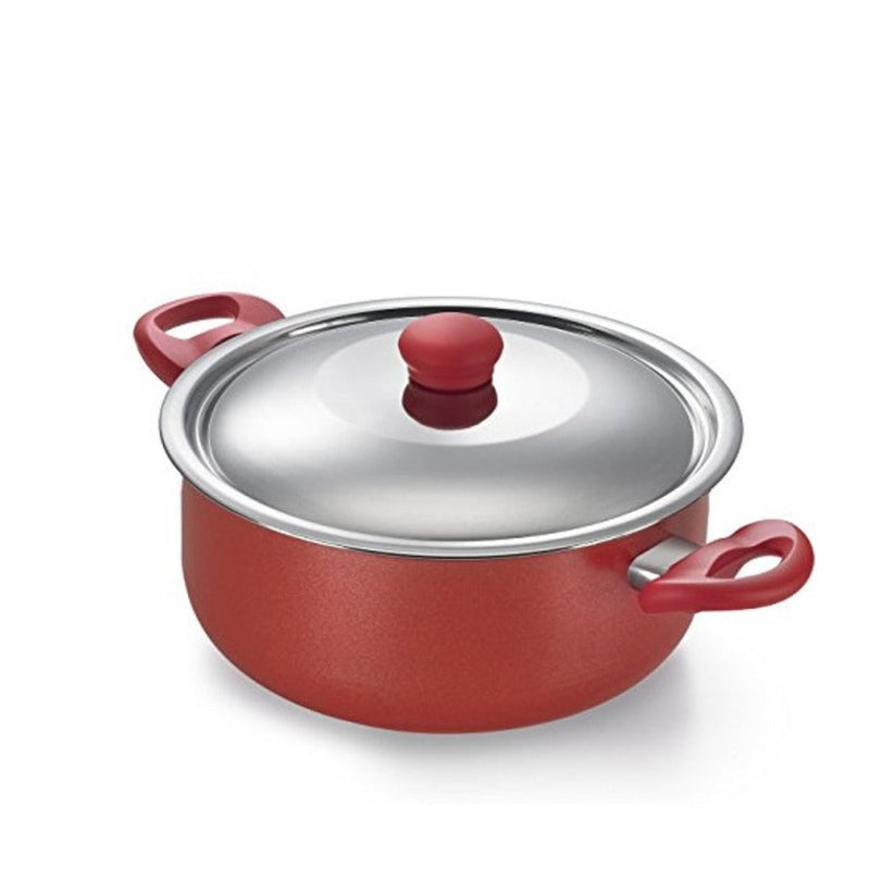 Prestige Omega Gold Non-Stick Aluminum Induction Base 4.5 Litres Sauce Pan with Lid - 36412 - 1