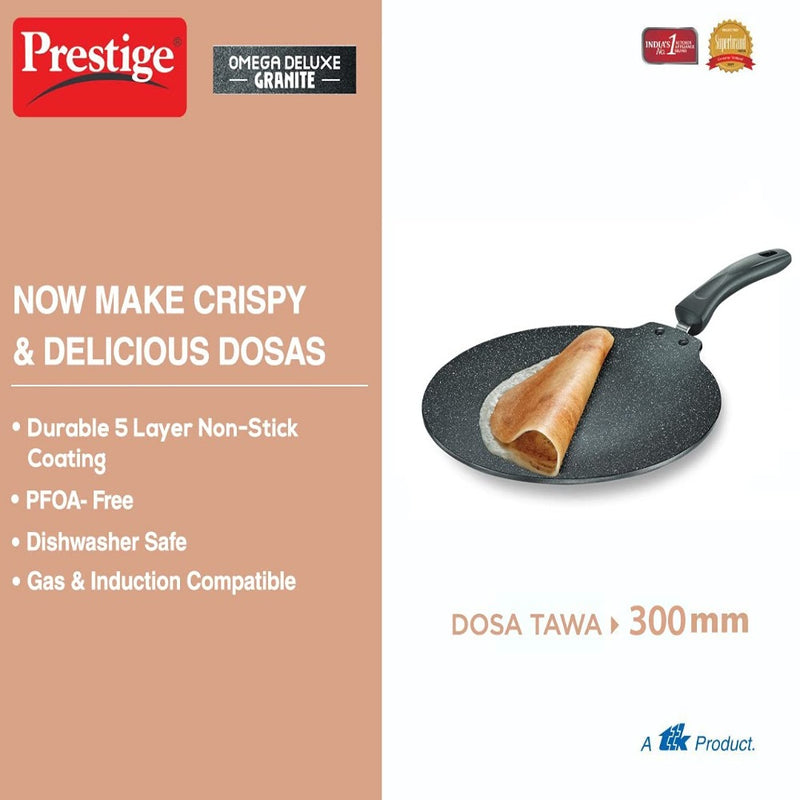 Prestige Omega Deluxe Granite Flat Dosa Tawa - 36862 -3