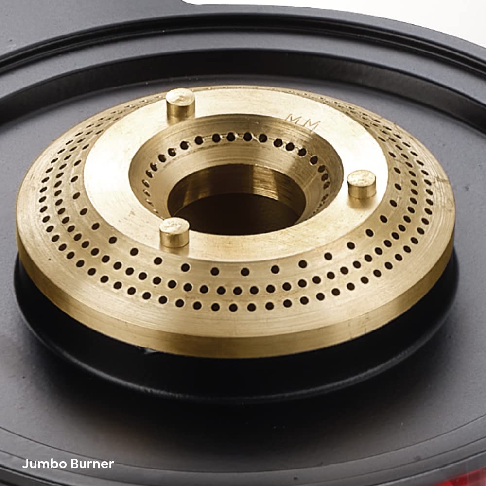 Prestige Svachh Perfect Stainless Steel L.P Gas Stove with Liftable 3 Brass Burners - 9