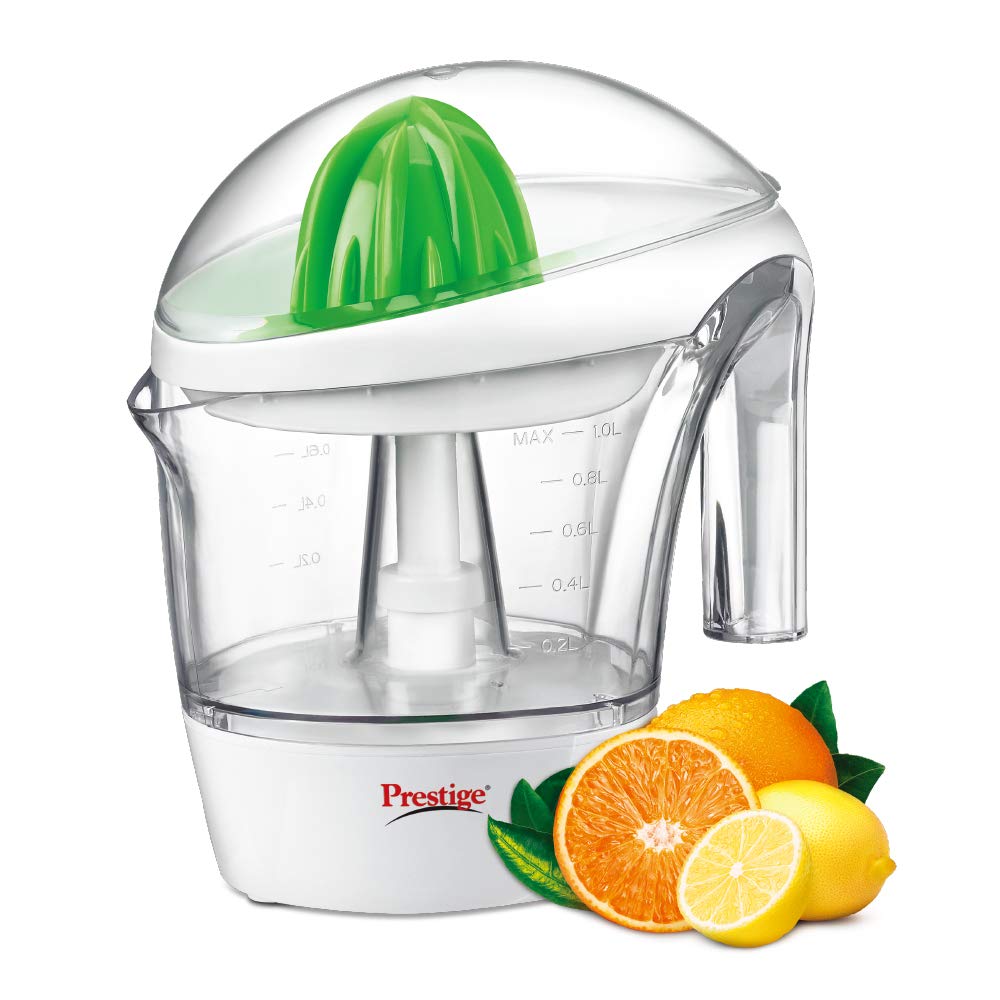 Prestige PCJT03 Citrus 40 Watts Electric Juicer Way Rotation White Green