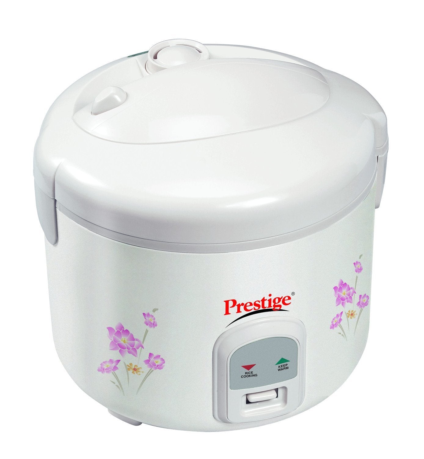 Prestige PRWCS 700-Watt Electric Rice Cooker, White, Liter