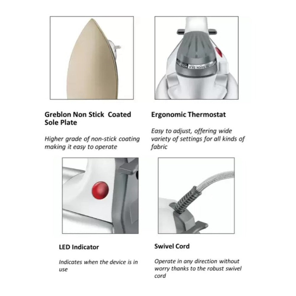 Prestige Magic 1000 Watts Heavy Dry Iron - PDI 06 - 41769 - 2