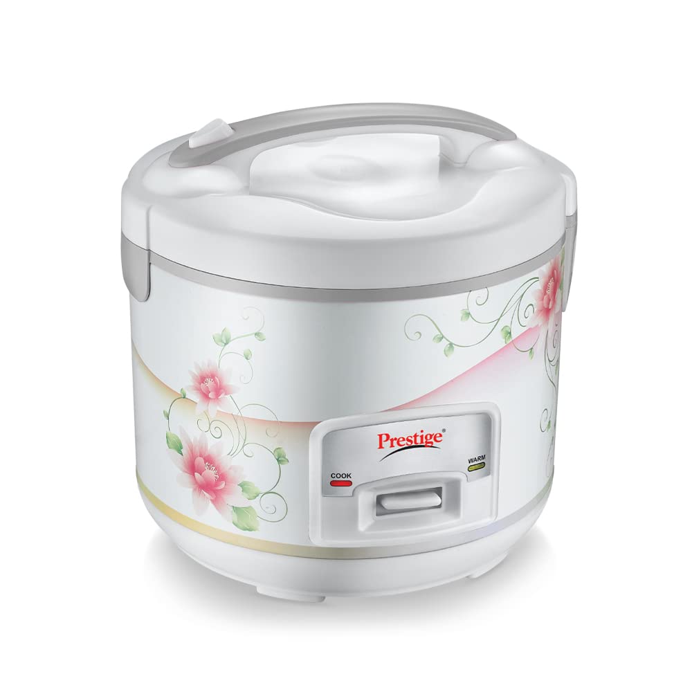 Prestige Delight PRCK Litre Electric Rice Cooker with Detachable Power Cord 650 Watts White