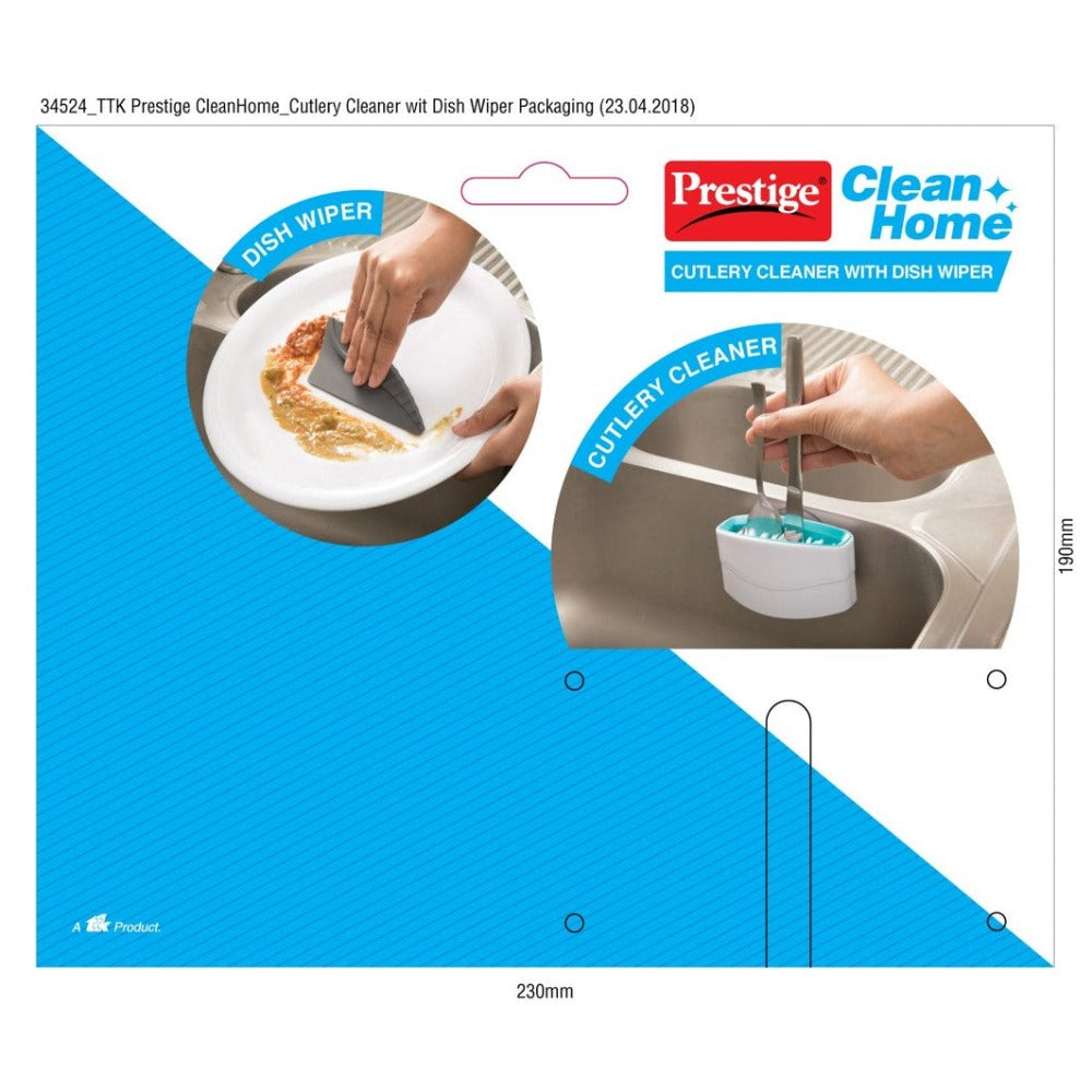 Prestige Clean Home Cutlery Cleaner and Dish Wiper Set - 42765 - 3