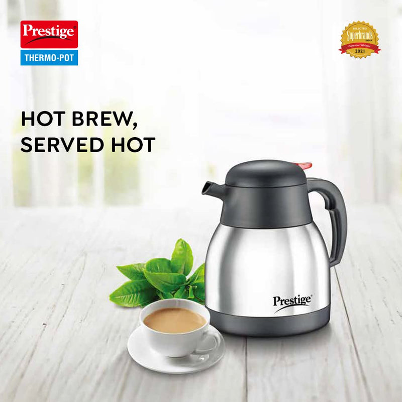 Prestige Thermo-Pot Stainless Steel Coffee & Tea Flask - 2
