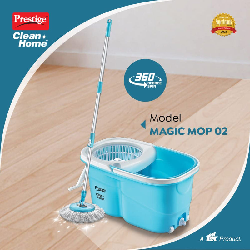 Prestige Clean Home Maxima Magic Mop 02 with 2 Mop Heads - 4