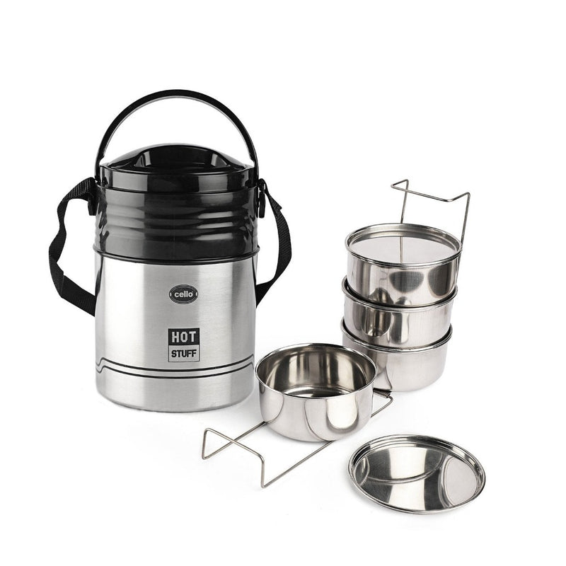 Cello Stainless Steel Hot Stuff Insulated Lunch Box - 5
