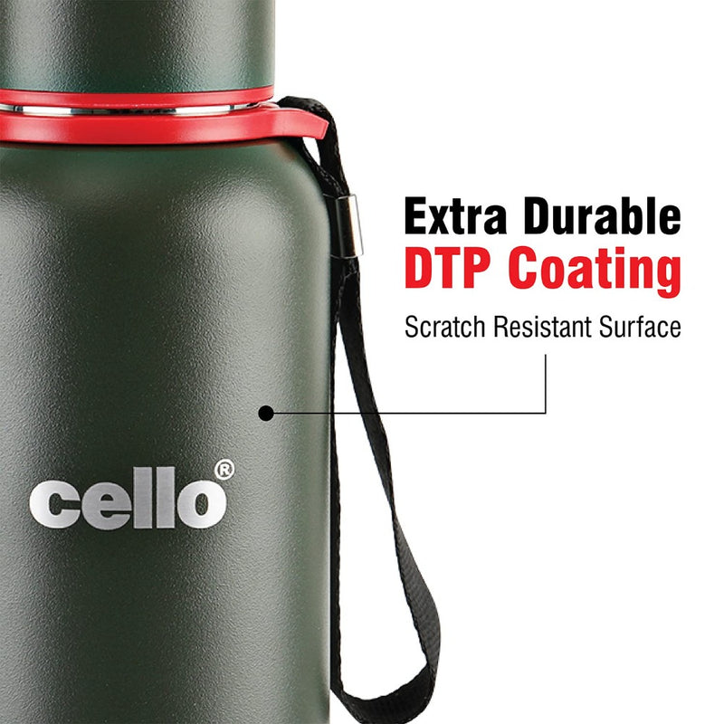 Cello Duro Kent Vacusteel Water Flask with Durable DTP Coating - 15