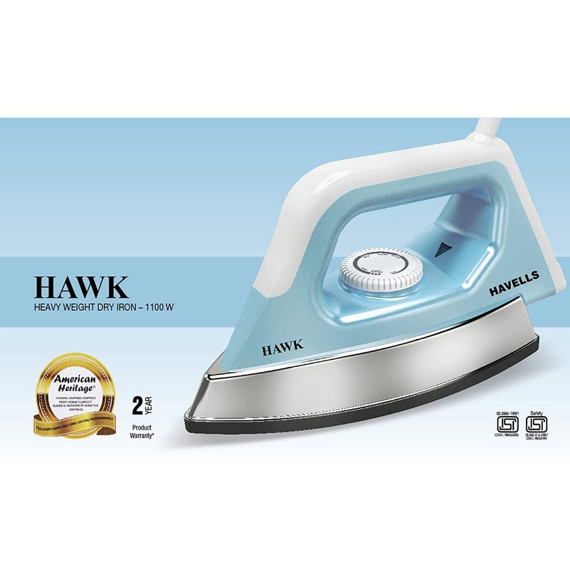 Havells Hawk 1100 Watt Dry Iron - 4