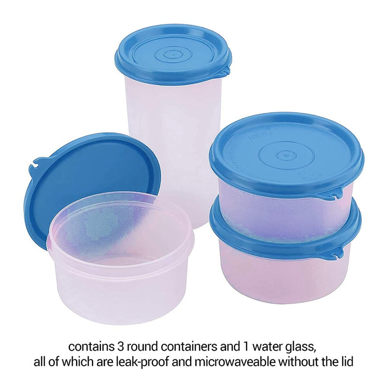 Milton Plastic New Meal Combi Lunch Box with 3 Containers and 1 Tumbler - 10