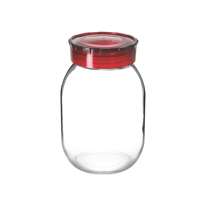 Treo Round Glass Storage Jar - 1800 ml - 6