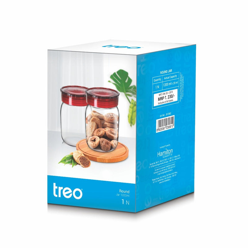 Treo Round Glass Storage Jar - 10