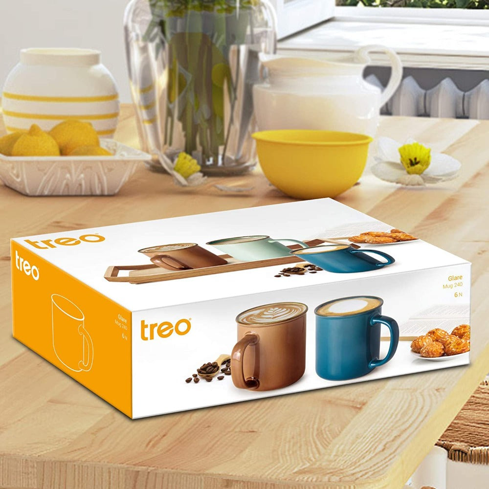 Treo Glare Ceramic 240 ML Mug - 12