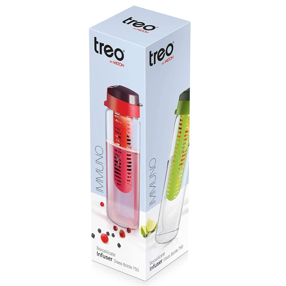 Treo Immuno 750 ML Borosilicate Infuser Glass Bottle - 10