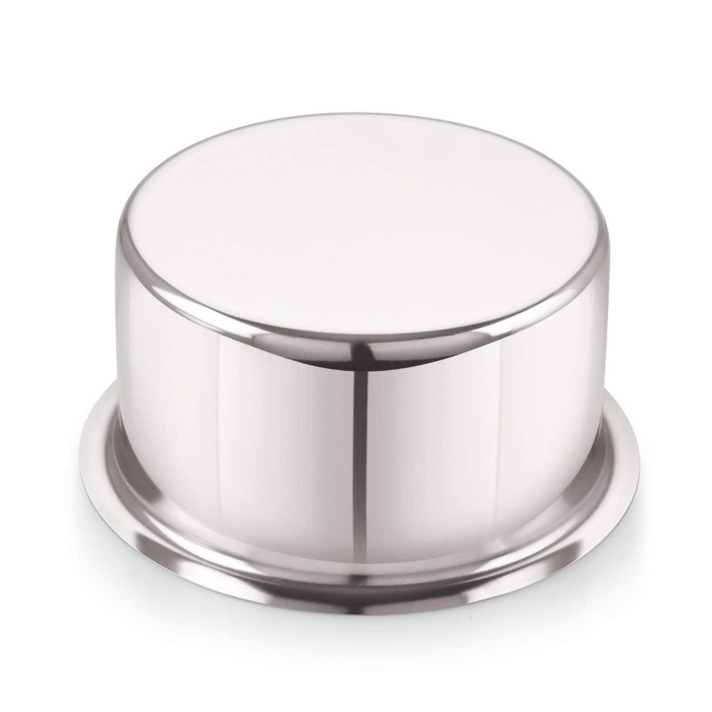 Bengani Stainless Steel Tope 1000 ML | 18 Gauge Heavy Duty Tapeli |Flat Bottom Pateli for Milk and Soups| Lifetime Guarantee