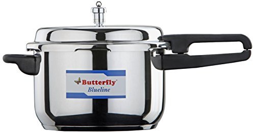 Butterfly BL-3L Blue Line Stainless Steel Pressure Cooker, 3-Liter